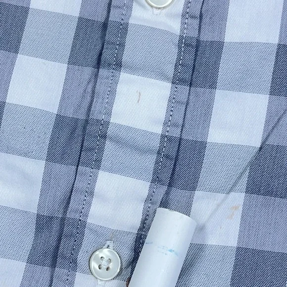 Faherty Shirt Men XXL 2XL Grey Check Plaid Button Up Cotton Dress Casual Adult * - Picture 5 of 16